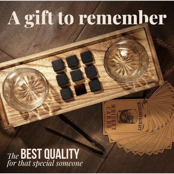 Mixology & Craft Whiskey Set ~ 13 pcs. Kit ~ w/ 2 Old Fashion Glasses ~ New - Picture 2 of 16